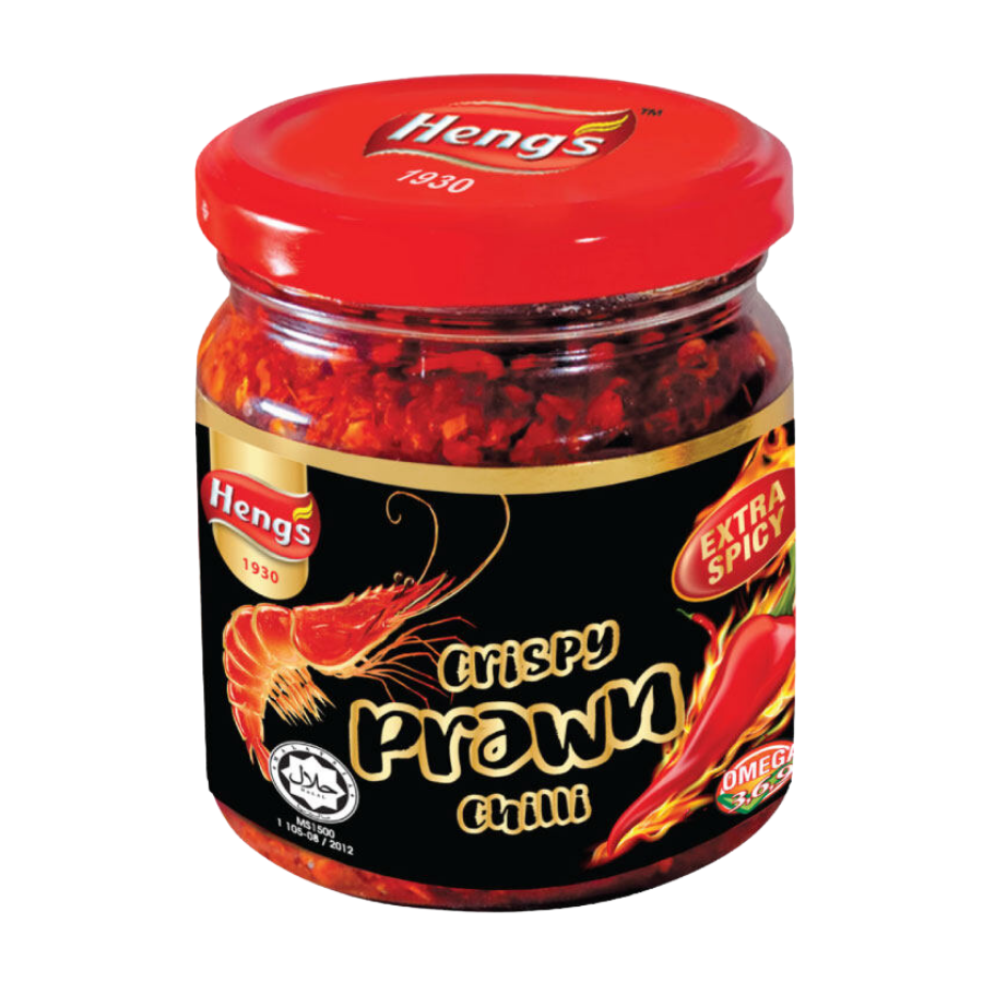 Heng's Crispy Prawn Chilli Mix Extra Spicy 180g