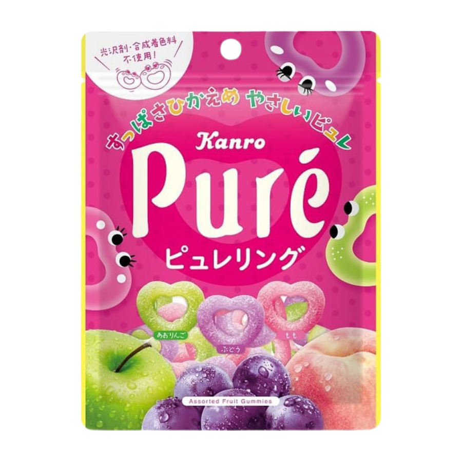Kanro Pure Fruit Ring Gummy 63g