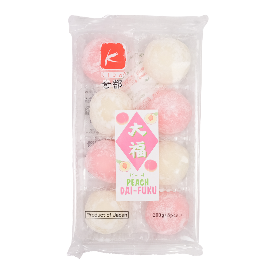 Kido Peach & Cream Dai-Fuku Mochi 200g (BB: 01.07.25)