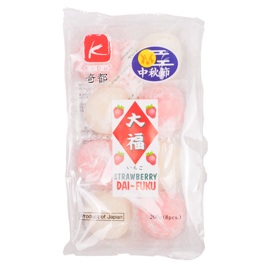 Kido Strawberry Dai-Fuku Mochi 200g (BB: 02.06.25)