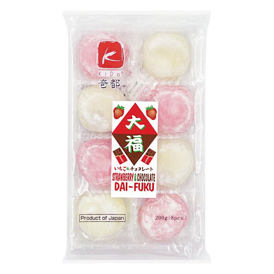 Kido Strawberry & Chocolate Dai-Fuku Mochi 200g