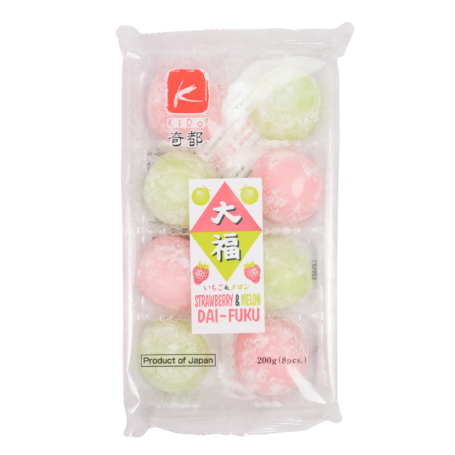 Kido Strawberry & Melon Dai-Fuku Mochi 200g