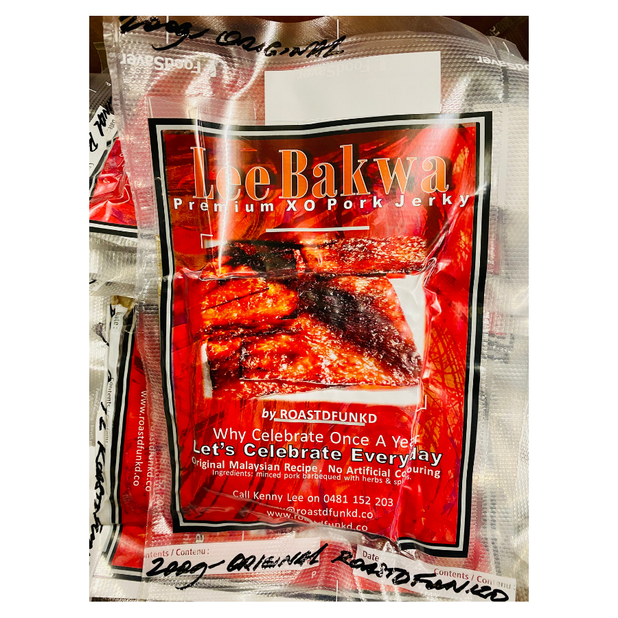 Roastdfunkd Lee Bakwa Premium XO Pork Jerky Spicy Level 3