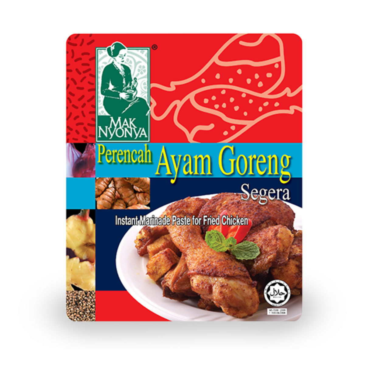 Mak Nyonya Fried Chicken Marinade Paste 200g (BB: 21.08.25)