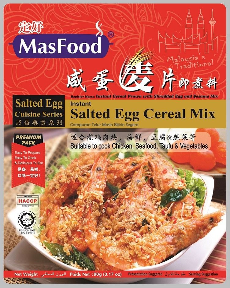 Masfood Salted Egg Cereal Mix 90g