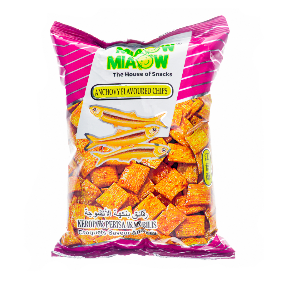 Miaow Miaow Anchovy Flavoured Chips 100g