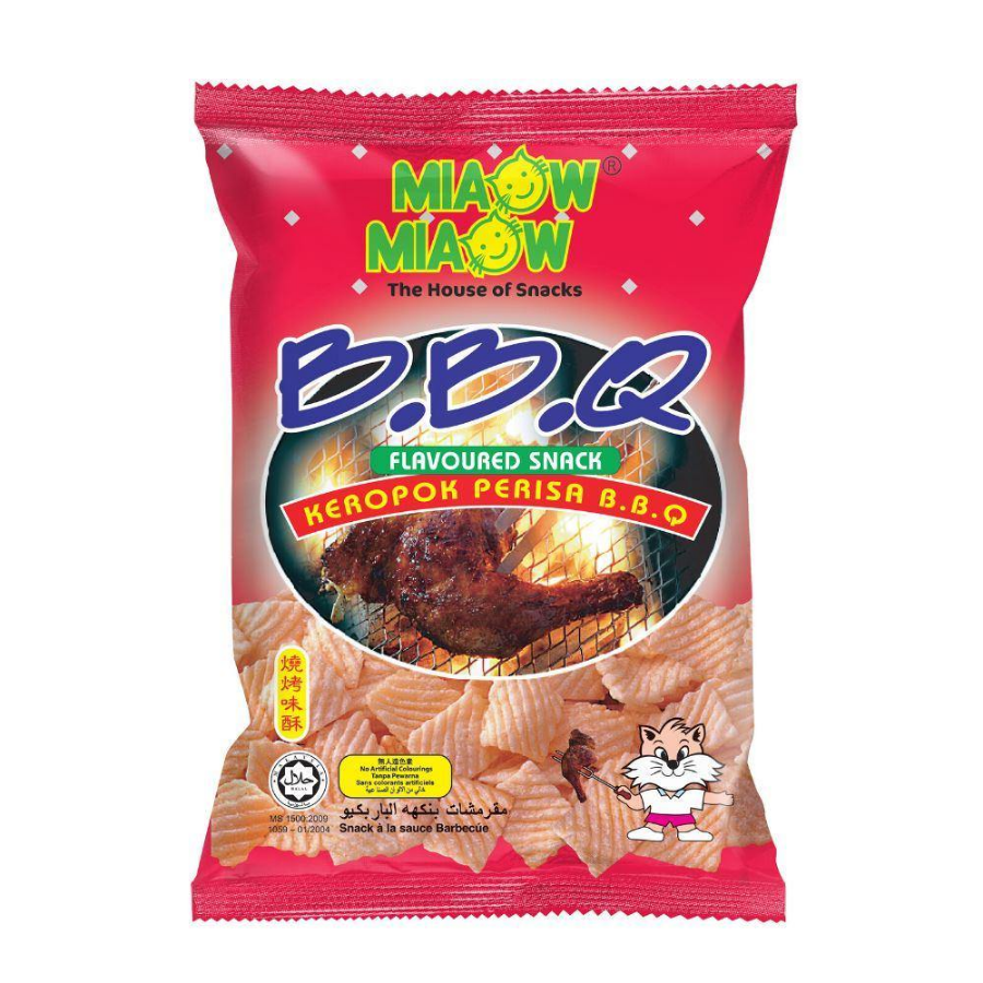 Miaow Miaow BBQ Flavoured Snack 60g (EXP: 23.08.25)