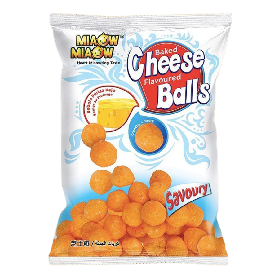 Miaow Miaow Baked Cheese Balls 45g (EXP: 15.08.24)