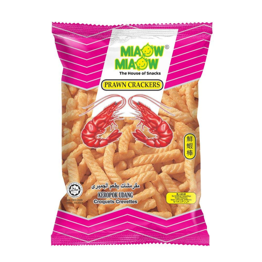 Miaow Miaow Prawn Crackers 60g (EXP: 14.08.25)