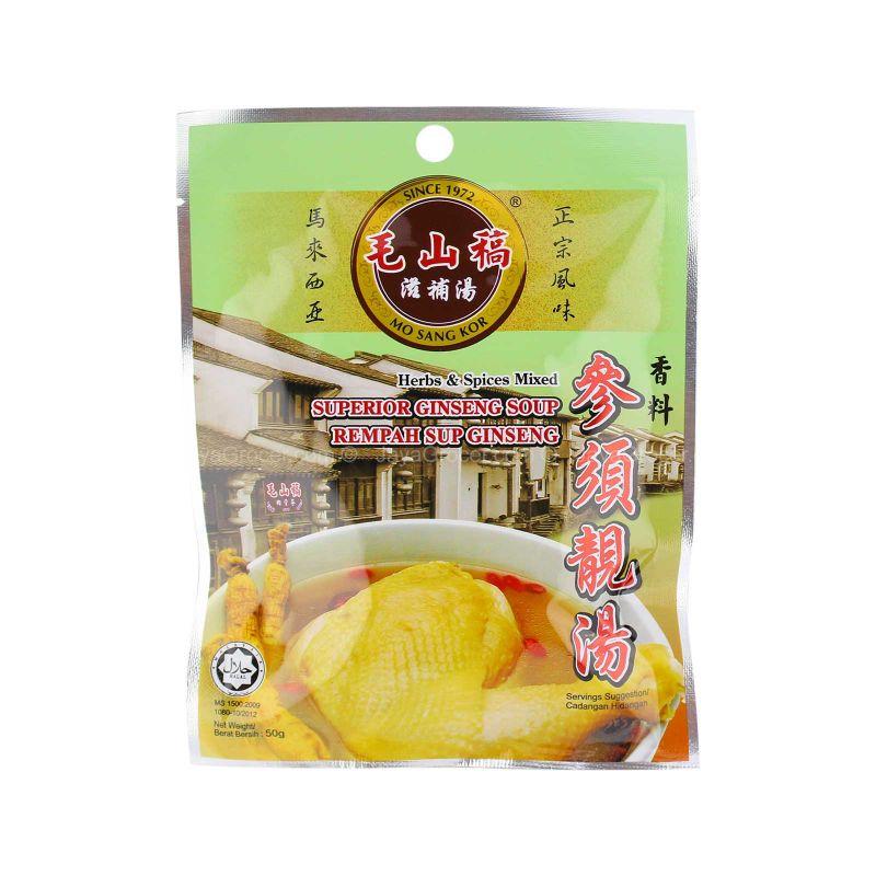 Mo Sang Kor Superior Ginseng Herbal Soup Spice 50g