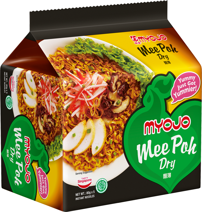 Myojo Mee Poh Dry Flavour 5x80g Pack