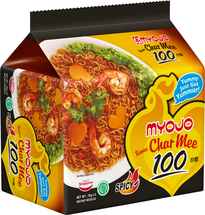 Myojo Ramen Char Mee 5x75g Pack