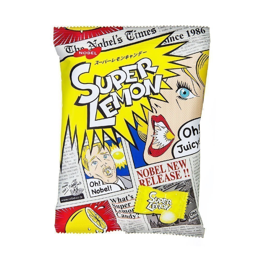 Nobel Super Sour Lemon Candy 88g (BB: 31.08.25)