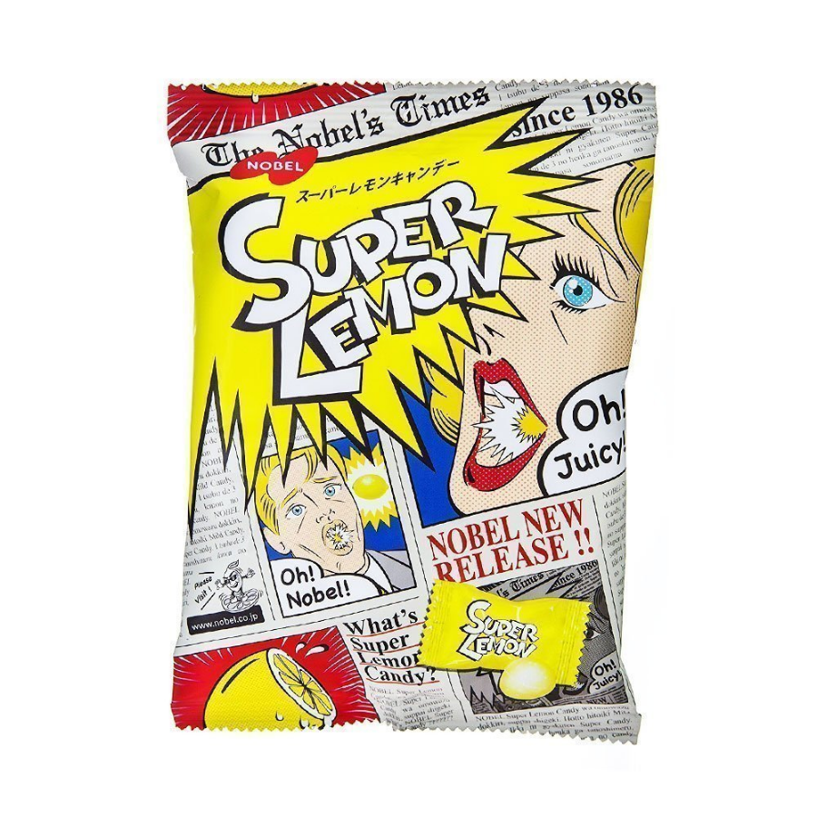 Nobel Super Sour Lemon Candy 88g (EXP: 31.07.24)