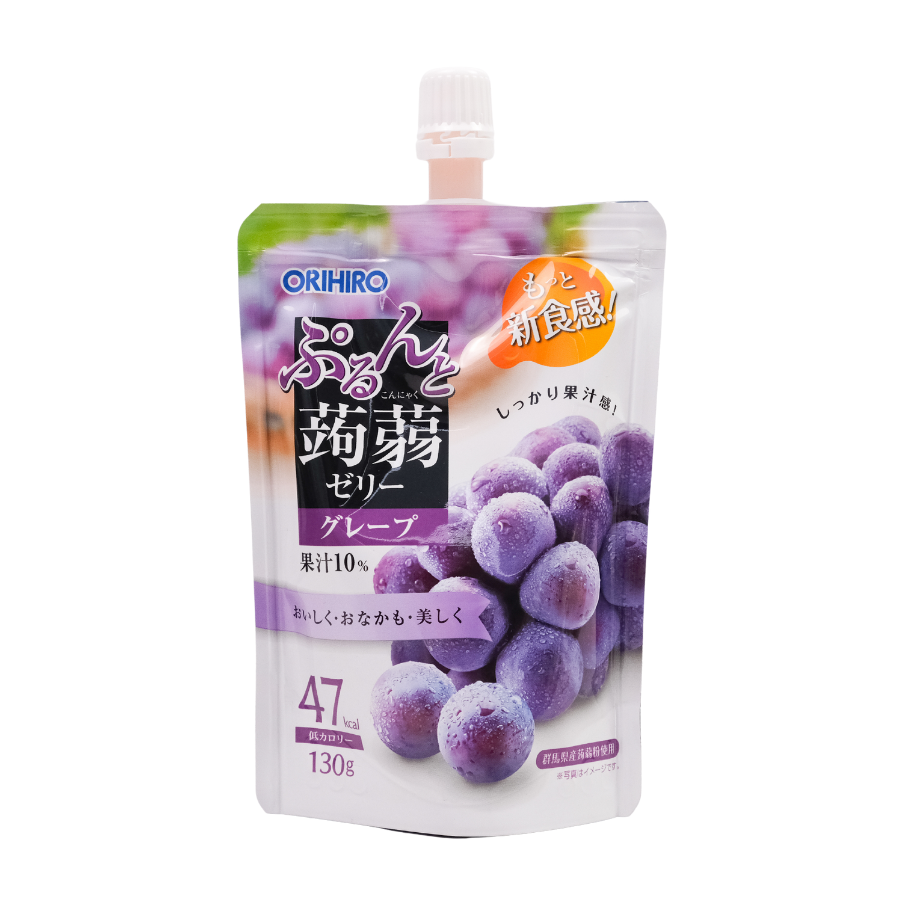 Orihiro Konjac Jelly Grape Pouch 130g