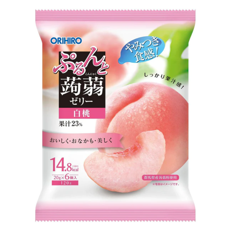 Orihiro Konjac Jelly Peach 120g (EXP: 30.09.24)