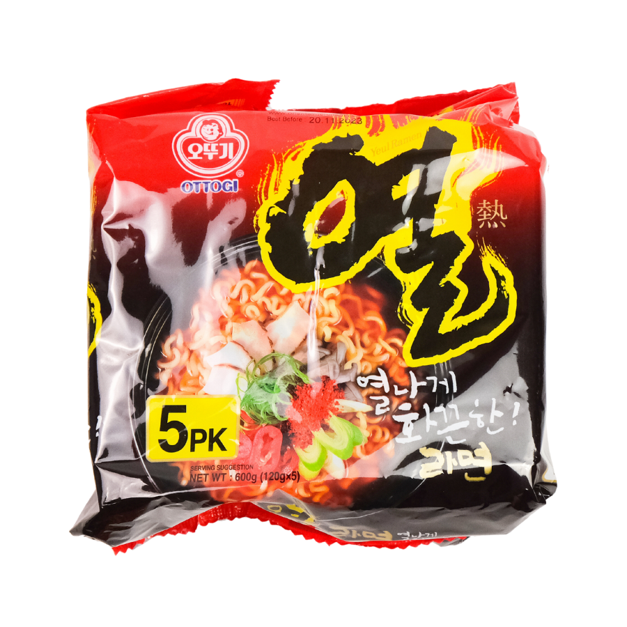 Ottogi Yeul Ramen 5x120g Pack (BB: 02.01.25)