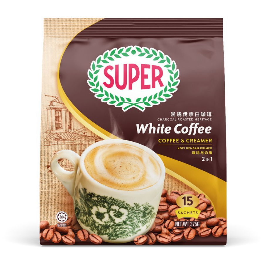 Super Roasted 2-in-1 White Coffee & Creamer Classic 15x25g