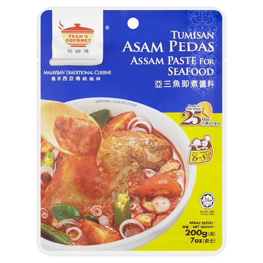 Tean's Gourmet Assam Pedas Seafood Paste 200g