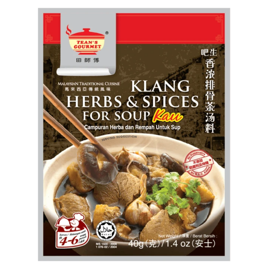 Tean's Gourmet Bah Kut Teh Herbs & Spices For Soup Kau 40g