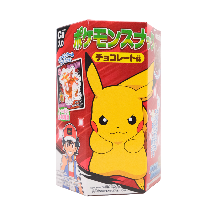 Tohato Chocobi Pokémon Shaped Chocolate Snack 45g