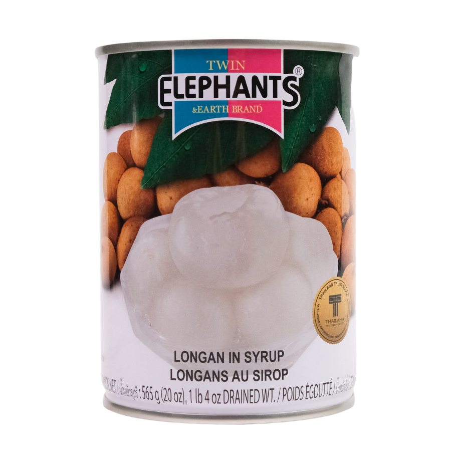Twin Elephants & Earth Brand Longan in Syrup 565g