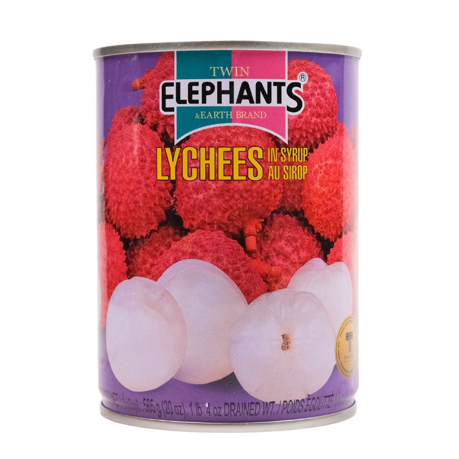 Twin Elephants & Earth Brand Lychee in Syrup 565g (BB: 12.05.24)
