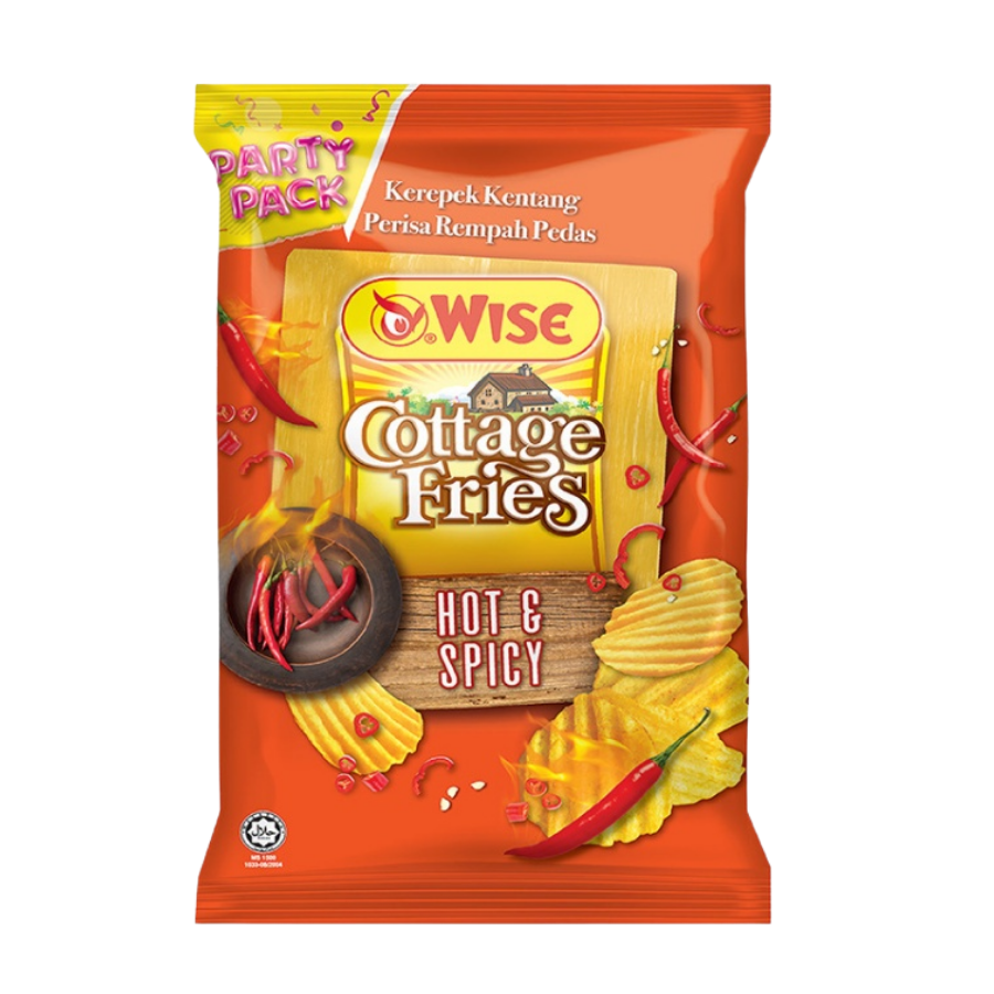 Wise Cottage Fries Hot & Spicy 160g (BB: 25.10.25)